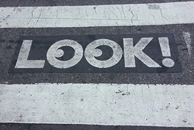 Image of LOOK sign